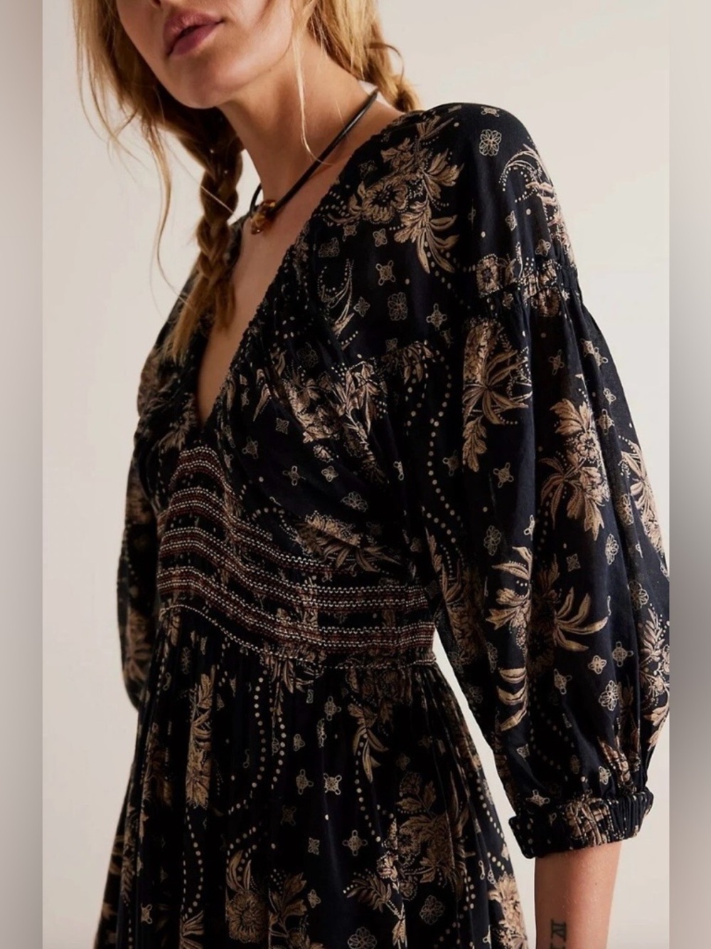 Free People Golden Hour Maxi Dress In Black Small - Picture 3 of 12